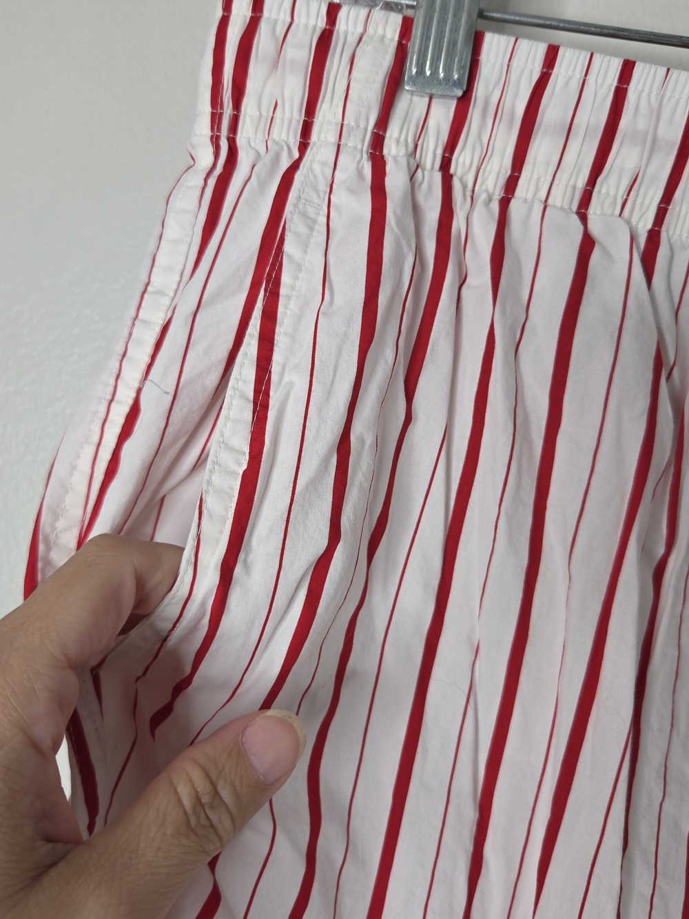 J Crew Peppermint Striped Cotton Poplin Pajama Pant Set - Picture 10 of 13